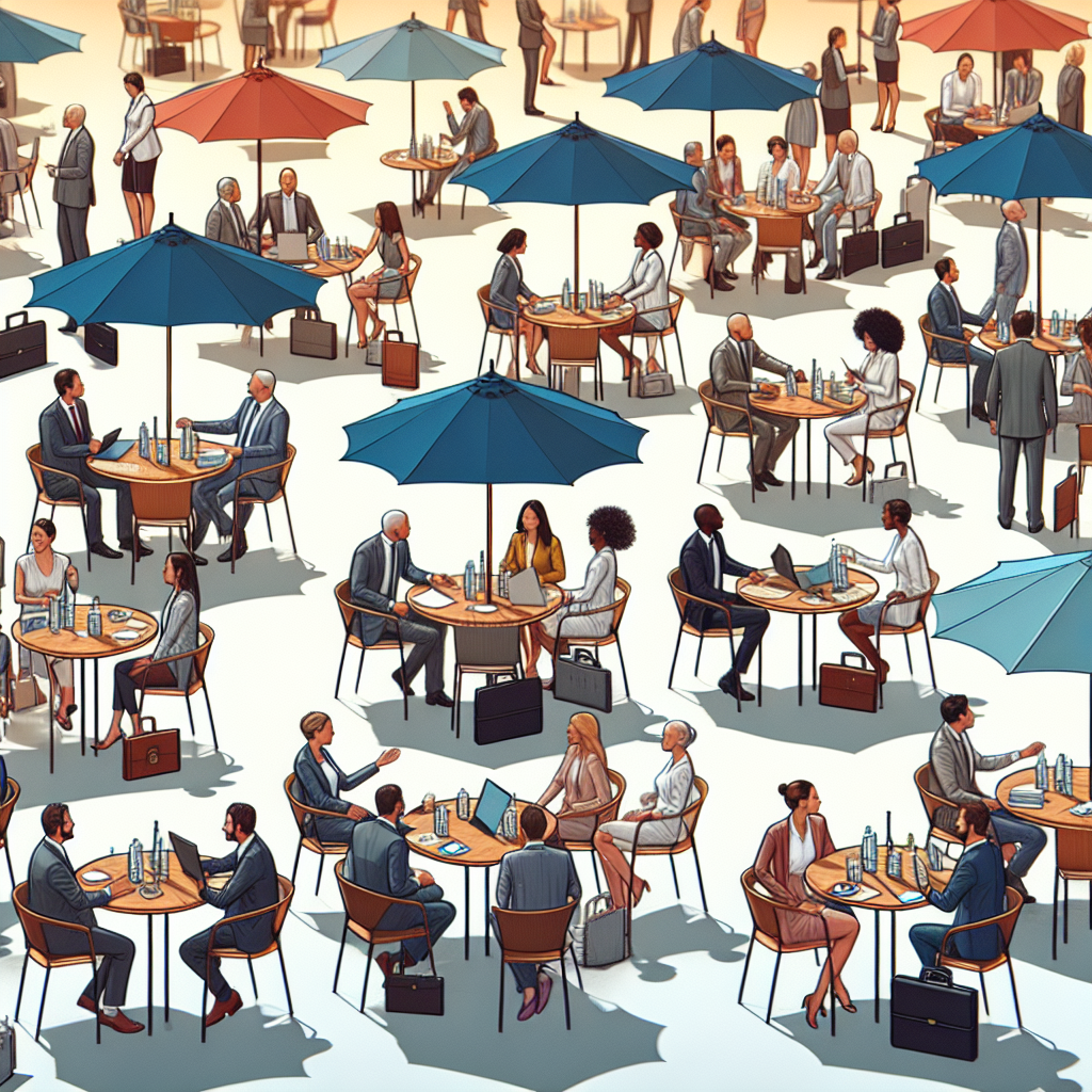 Konferencja w listopadzie? Parasole reklamowe – praktyczny gadżet, który wyróżni Twoją firmę na konferencjach